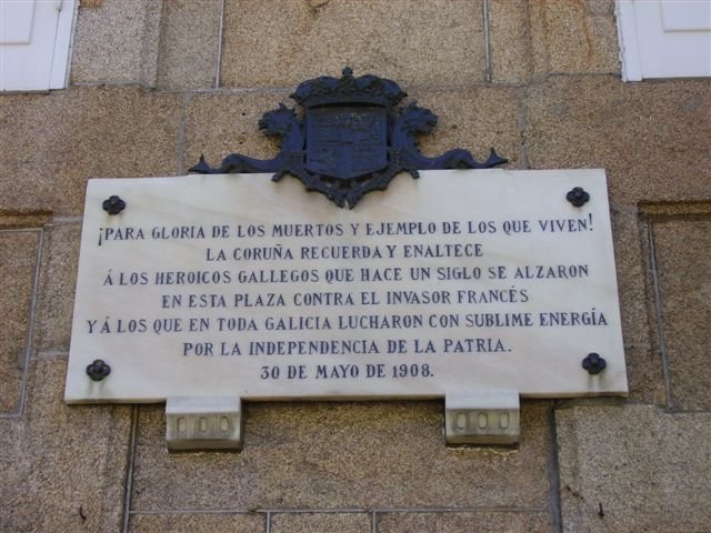 Placa en Capitanía General by Joaquín Vilas