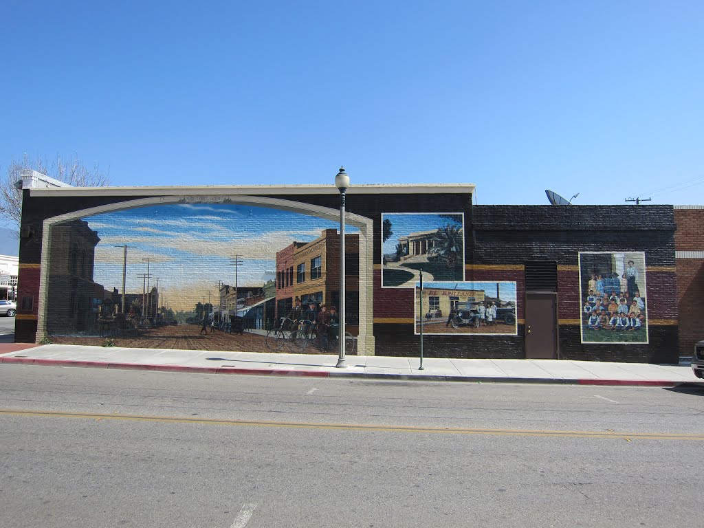 Santa Paula Murals - Main Street Santa Paula, CA 1910 by Ranger Mosby