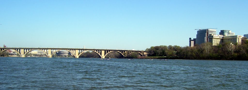 Key Bridge, Potomac River, Georgetown, Washington DC by Midnight Rider