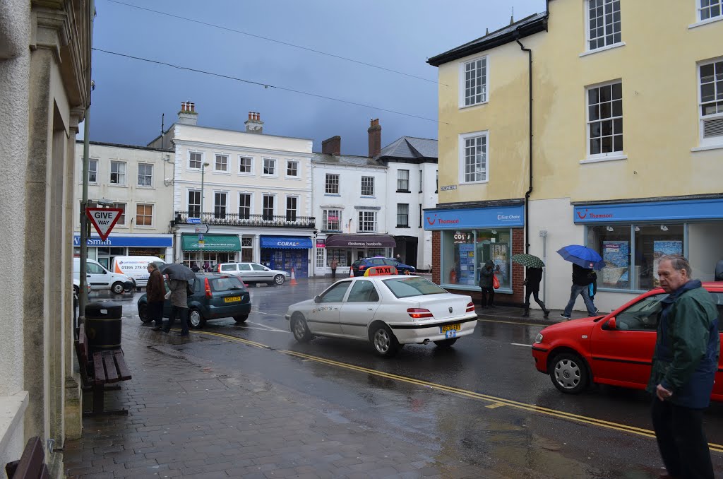 New Street junction with the High Street Honiton by Jim Rider