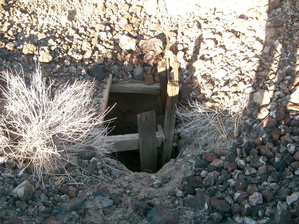 Lava tube opening by Bill Cook