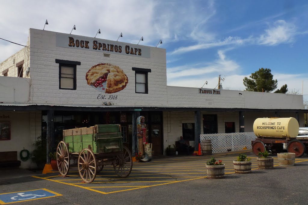 Freight Wagon and Early 20th Century Water Wagon, Black Canyon City, AZ by tceng