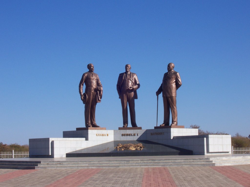 Monument To Botswana's Founding Fathers by saintjohnny