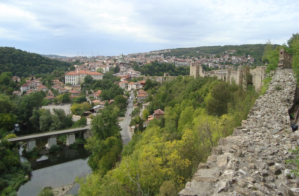 Veliko Tarnovo - view from Tsarevets Fortress by AlexRo