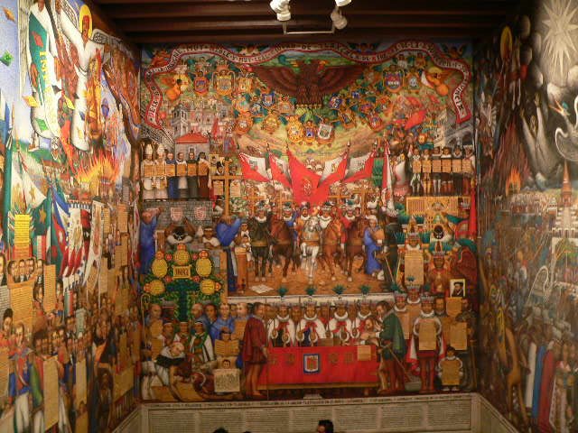 Murales interiores del Palacio de Gobierno de Tlaxcala by falgarra