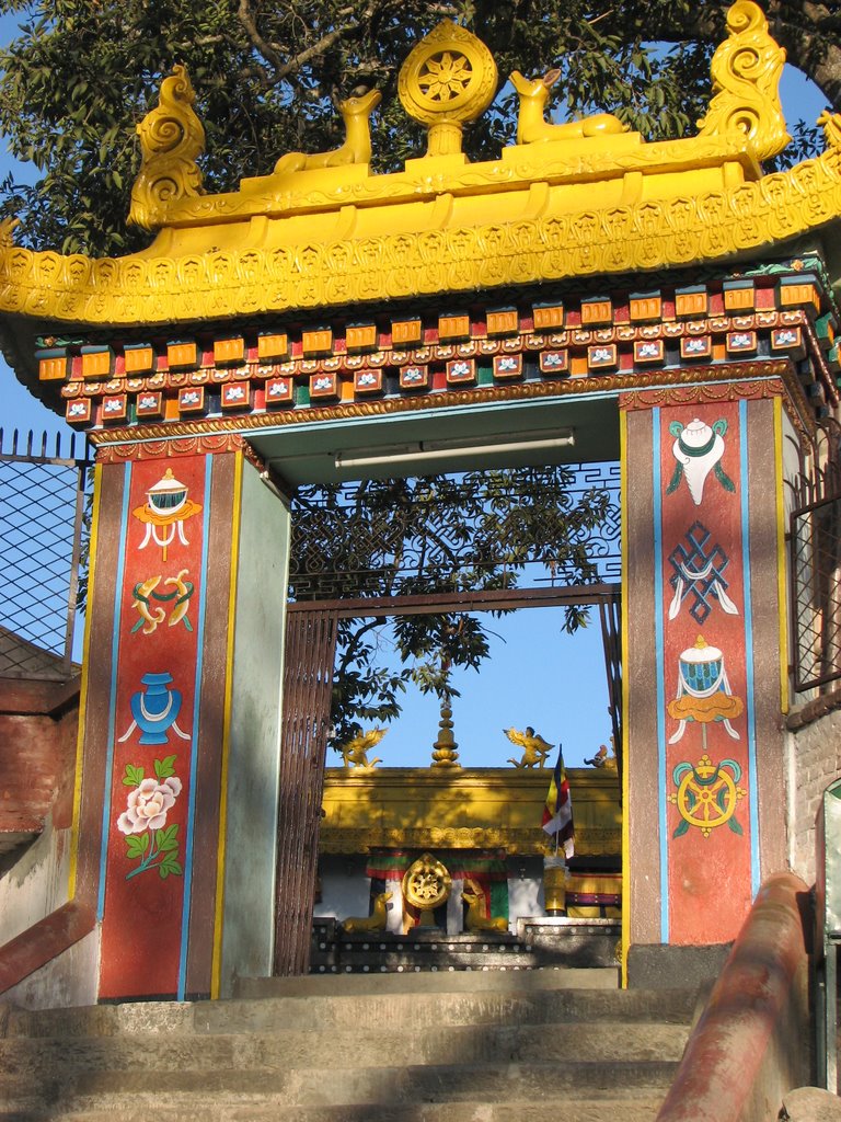 Swayambunath archway by Graham Till