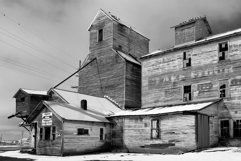 The Old Lake Flour Mill in Ronan ...03.23.13.©.rc by Richard Campbell