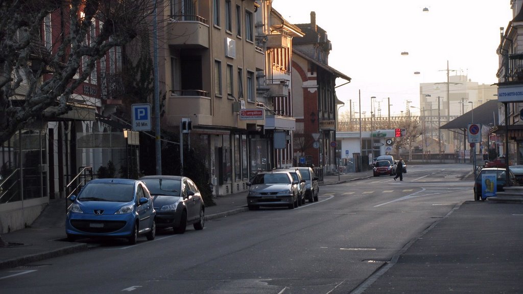 Delémont, vue depuis le Quai de la Sorne by David-DGL