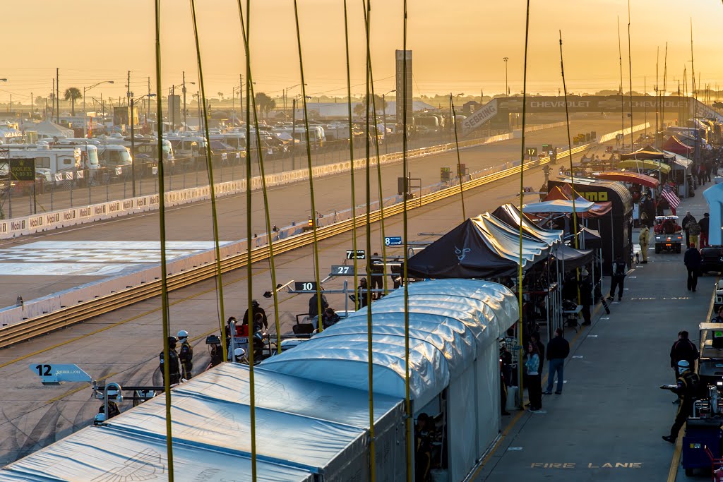 Pits and Front Straightaway by Mark Kortum