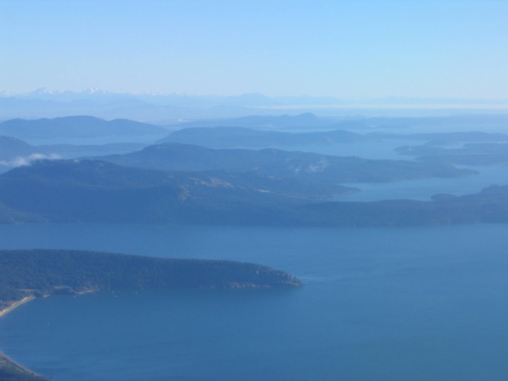 Aerial of San Juan Islands by Jonathan Arnold