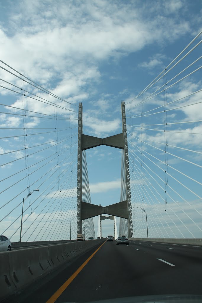 N Dames Point Bridge, Jacksonville, Florida by agustin mantilla