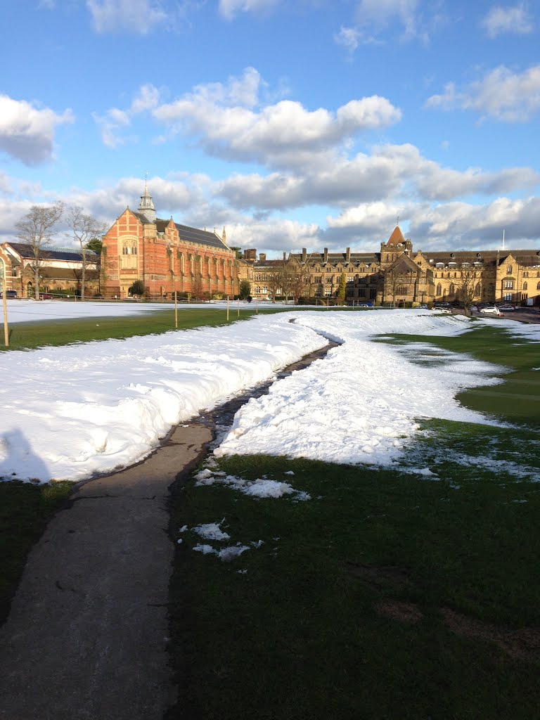 The school in the snow by dan--