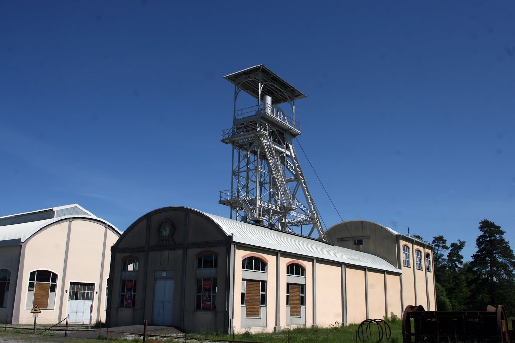 Pithead Gear and Buildings at Puits Saint Louis, Mine de Messeix, Auvergne by davew@tidza