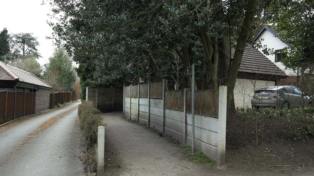 Footpath between Hawthorn Lane and Carnival Fields by Dennis Neill