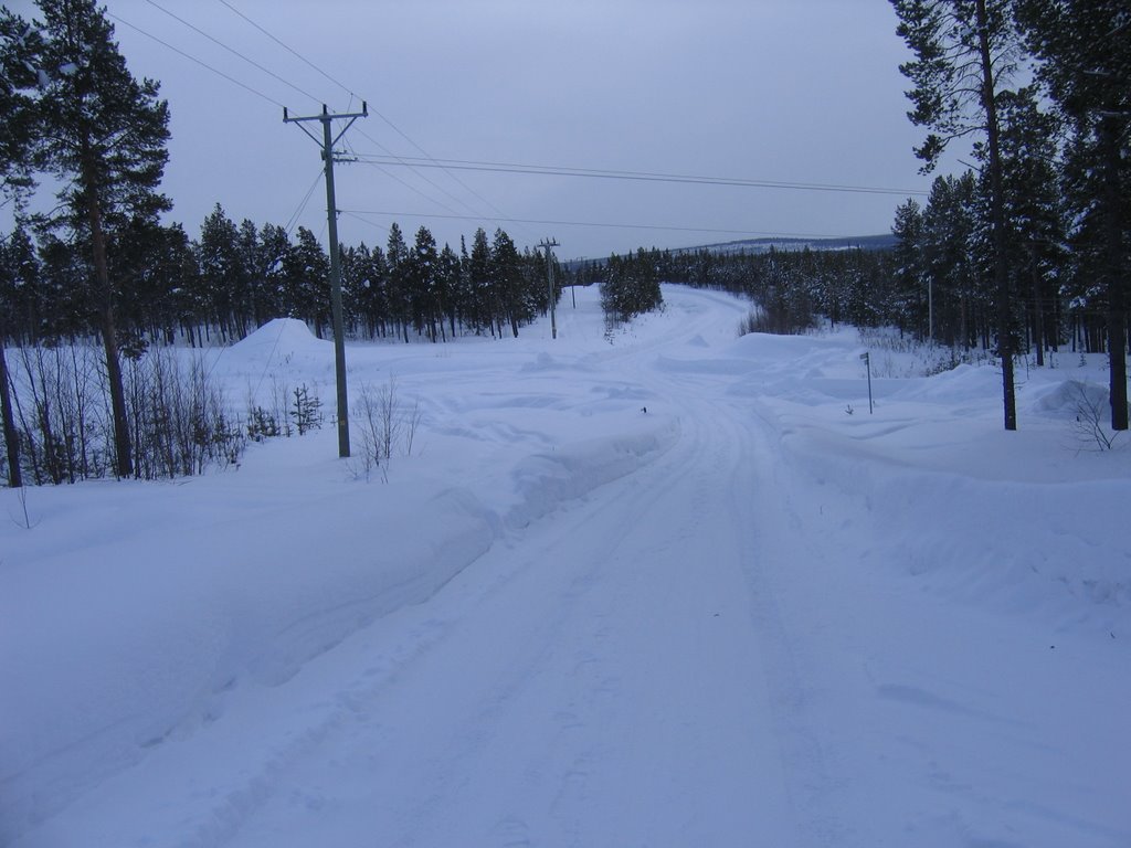 Kallovaara in winter by Gerrit Holl