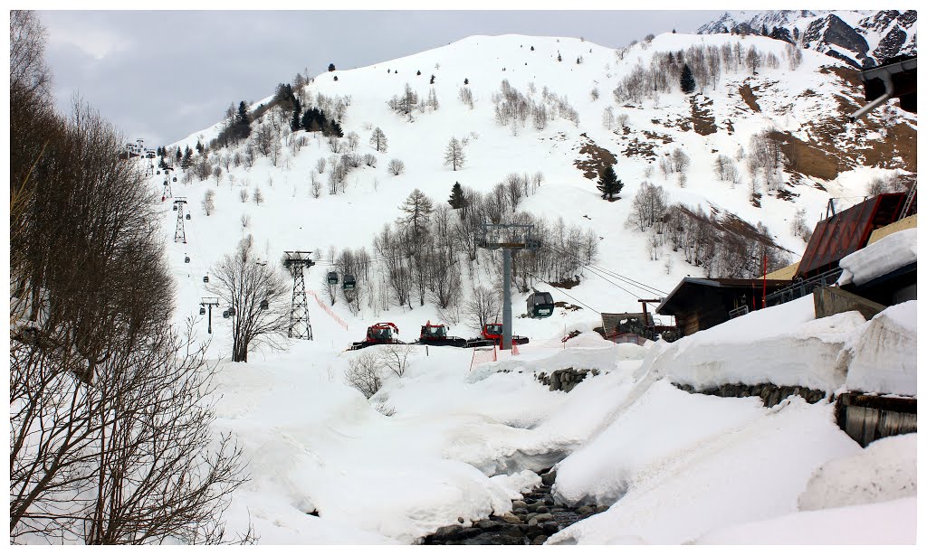 Snow above Le Tour, Chamonix Valley by Matthew Perks