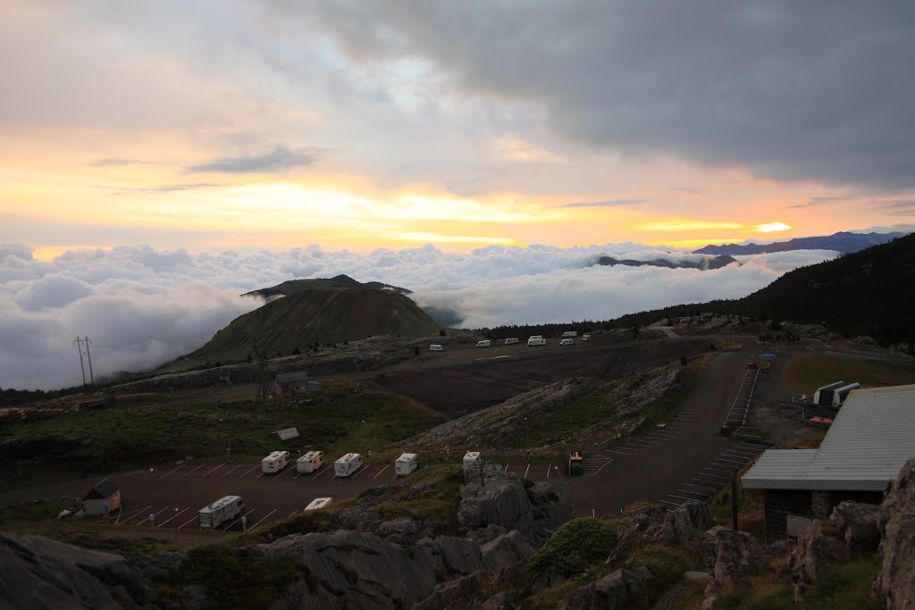 View in the morning from Refuge Jeandel, Arette la Pierre St Martin by QuentinUK