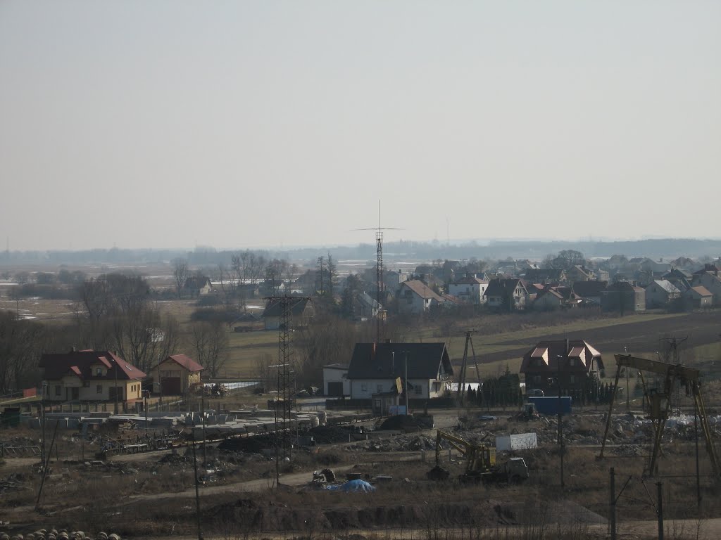 Lapy from the air, HAM's antenna, 2012 by Mariusz Bladek