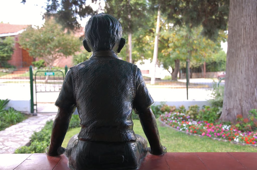 El Che niño en su jardín by Matías Troisi