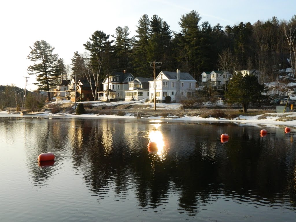 Easter Sunday Morning, Lake Flower, Saranac Lake, NY, march 31, 2013. by Tom Dudones