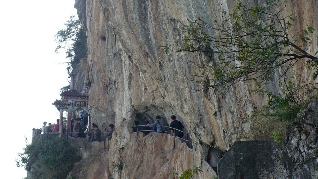 The Dragon Gate, built on the cliff of Western Hill, Kunming by Colin W