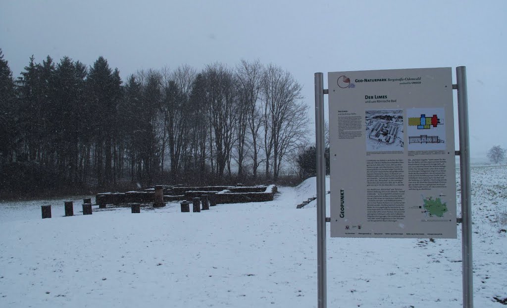 Infotafel vorm Römerbad beim Marsbrunnen by lebola