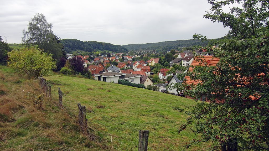 Altenbeken, Bollerbornstr., Blick Viadukt by orgwin.