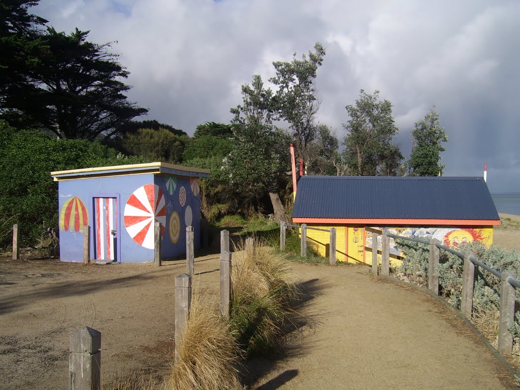 Beach Boxes Dromana Foreshore Reserve by VICPhotoSurvey