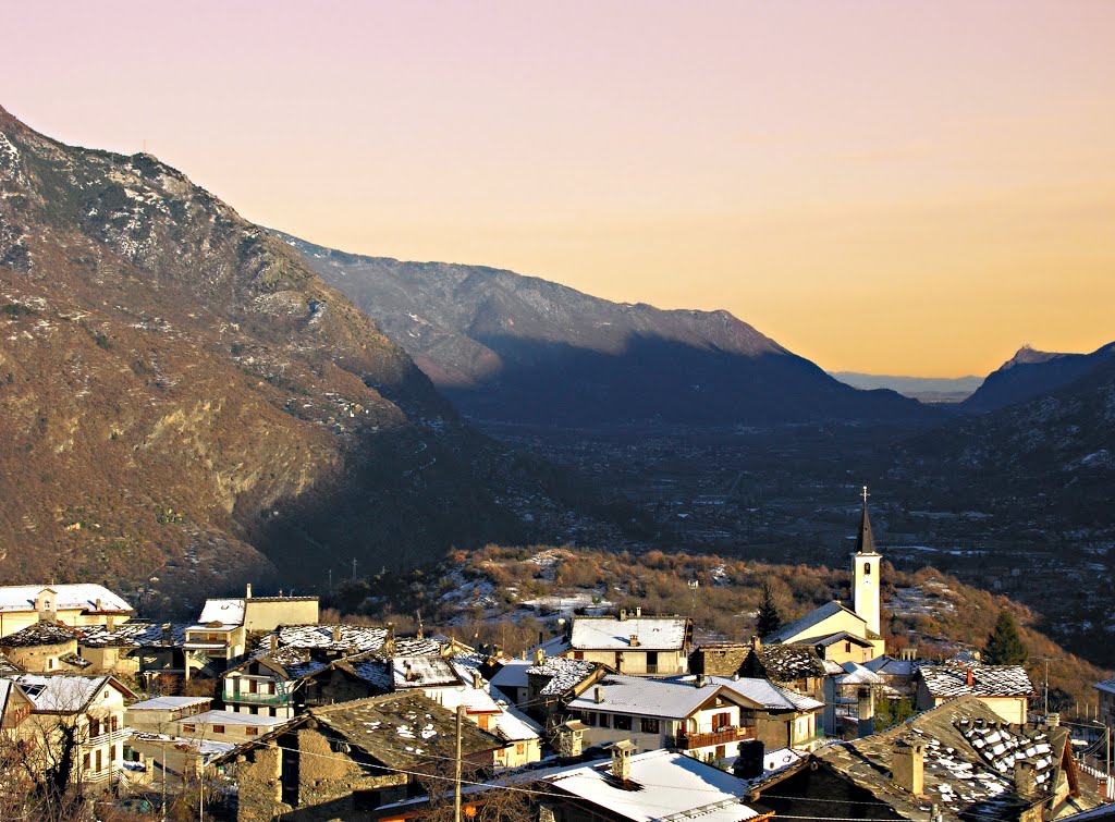 Il tramonto sulla valle by Gabriella Allasio