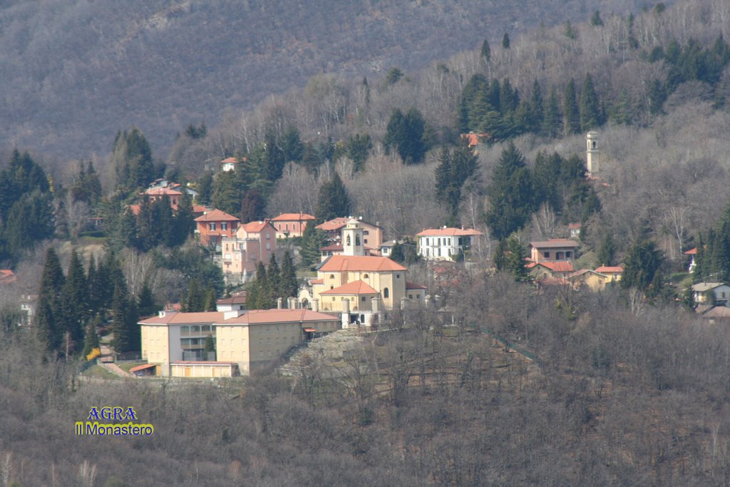 Agra il Monastero(visto dalla croce posta sul monte Clivio) by binda angelo