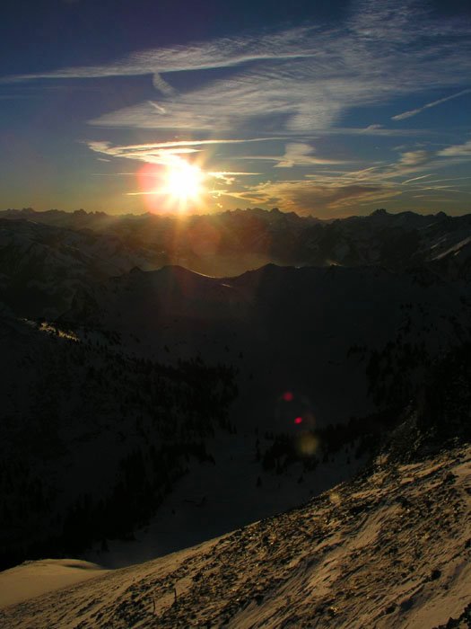 Blick Richtung Süden vom Stockhorn, Dezember 2005 by basis104