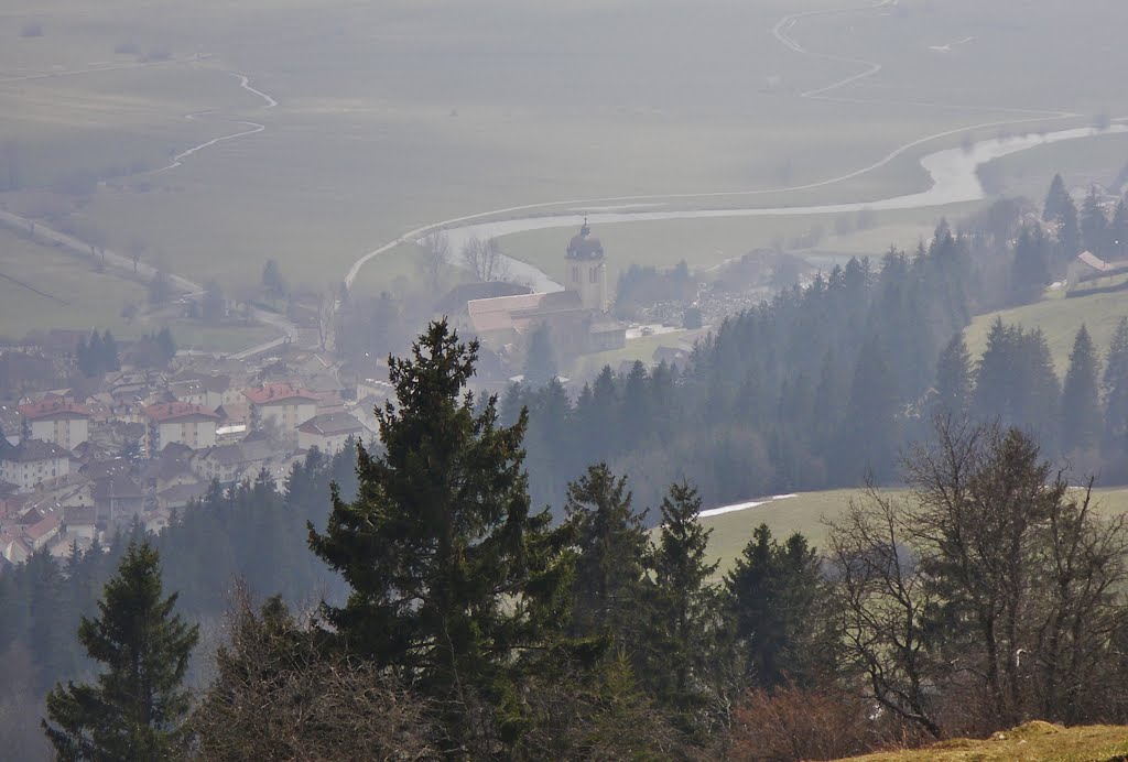 Les Fins (25) 2 4 2013. Morteau et le Doubs depuis le Mont Vouillot. by nouchetdu38