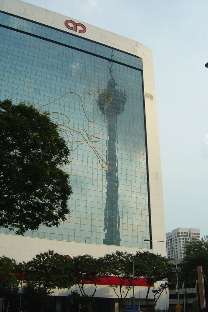 Reflection of KL Tower by Gaurav Dhup