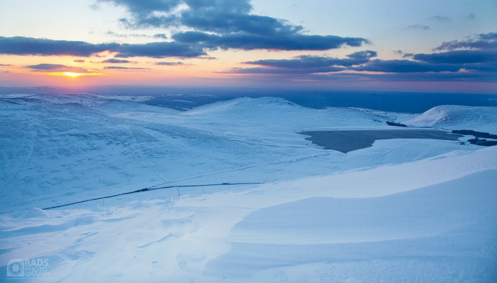 Spelga dam from Slieve Muck (march 2013) by Rad Szopinski facebook.com/radsphoto