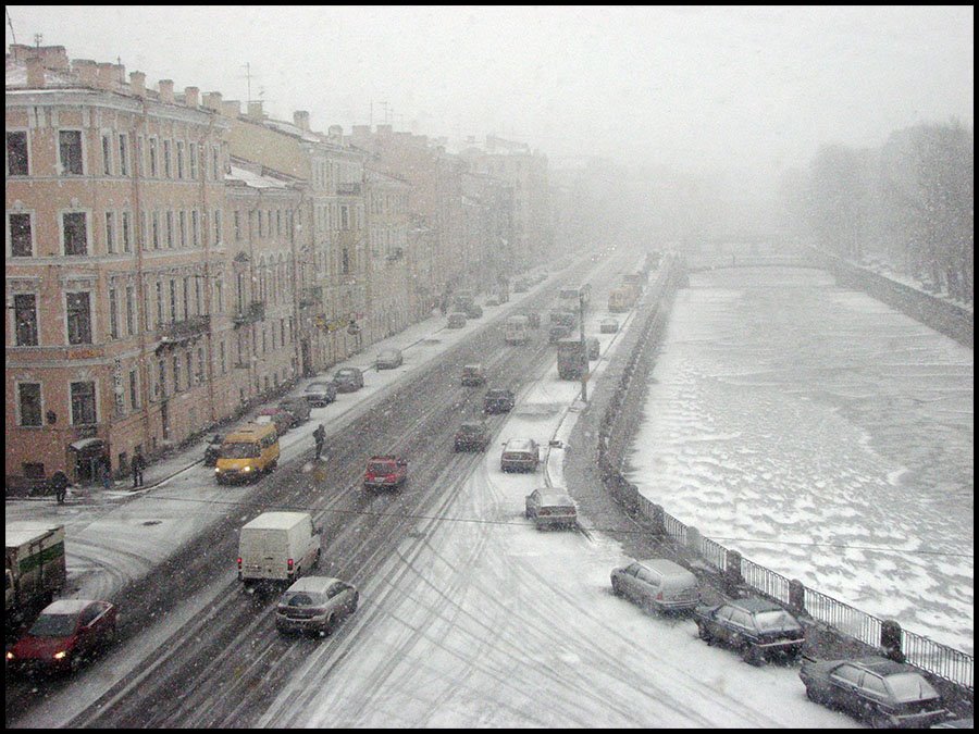 Saint Petersburg. Kolomna. The winter has returned. by Andrey EFIMOVSKY