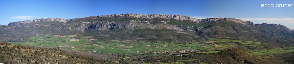 Serralada del Montsec d'Ares i la vall d'Àger, des del port d'Àger by enric brunet