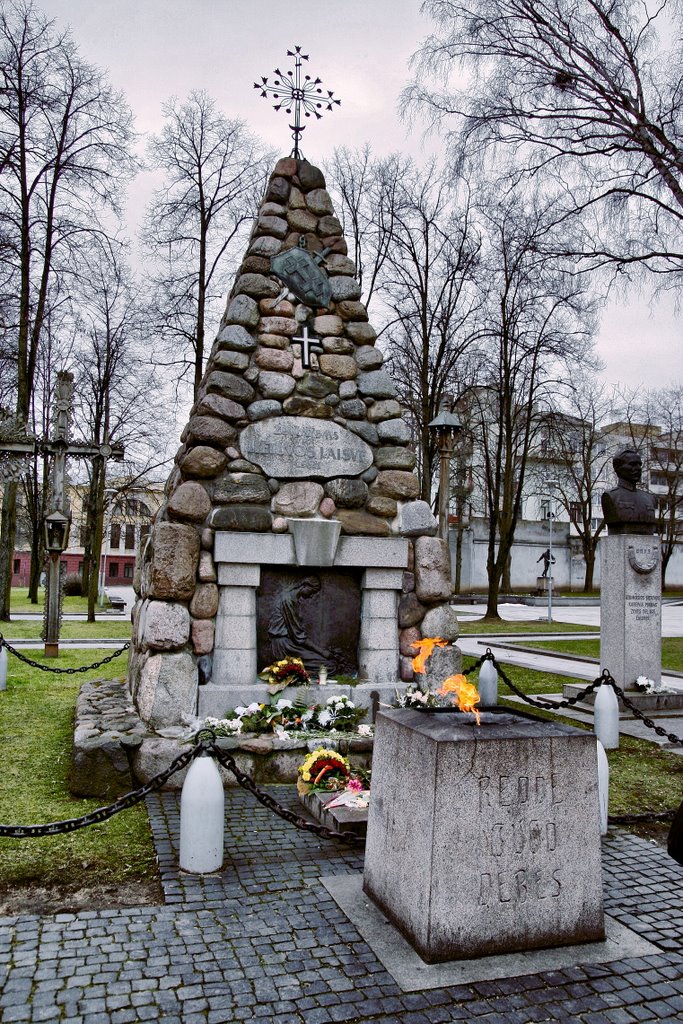 Freedom Monument in Kaunas by Julius Pastukas