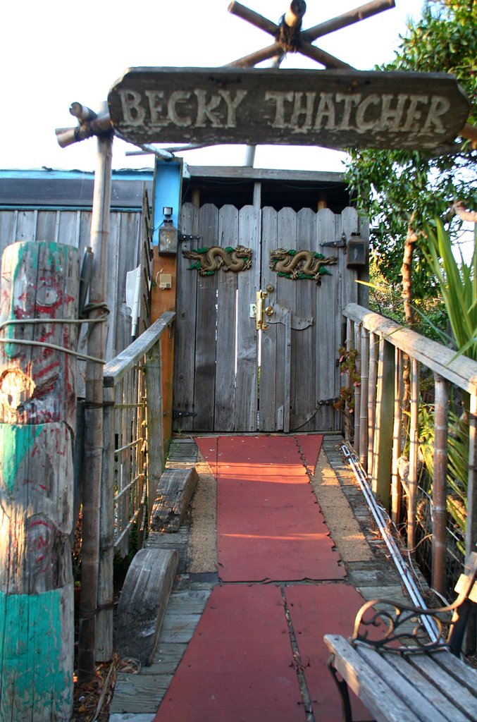 Sausalito; nice Houseboat entrance by Phil Nieto