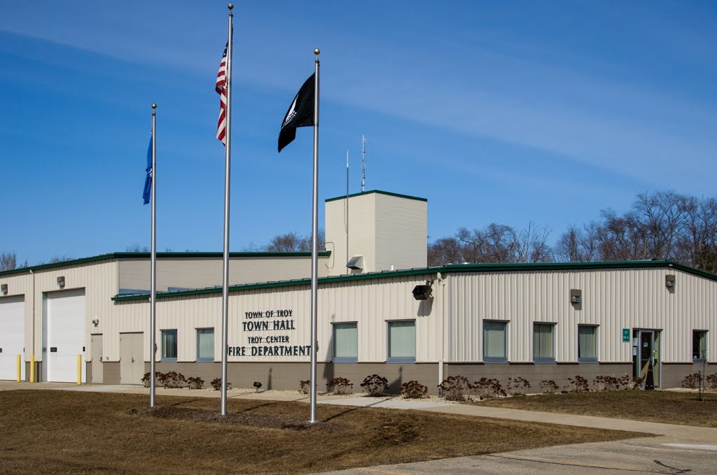 Troy Wisconsin Town Hall and Fire Department by D200DX