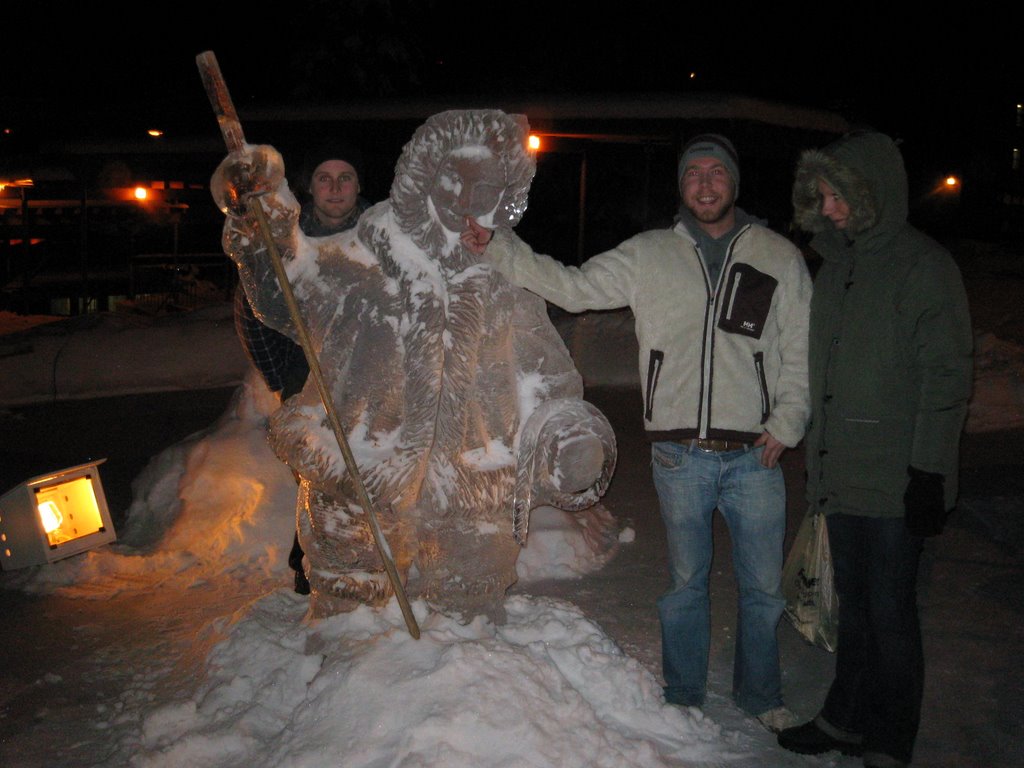 Ice sculpture on campus, Fairbanks by Hilde