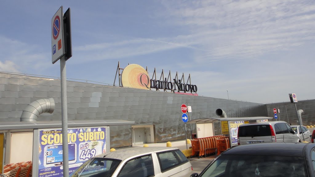 Detail of the banner of the "Quarto Nuovo" Shopping Center in Quarto by Diego Giuseppe