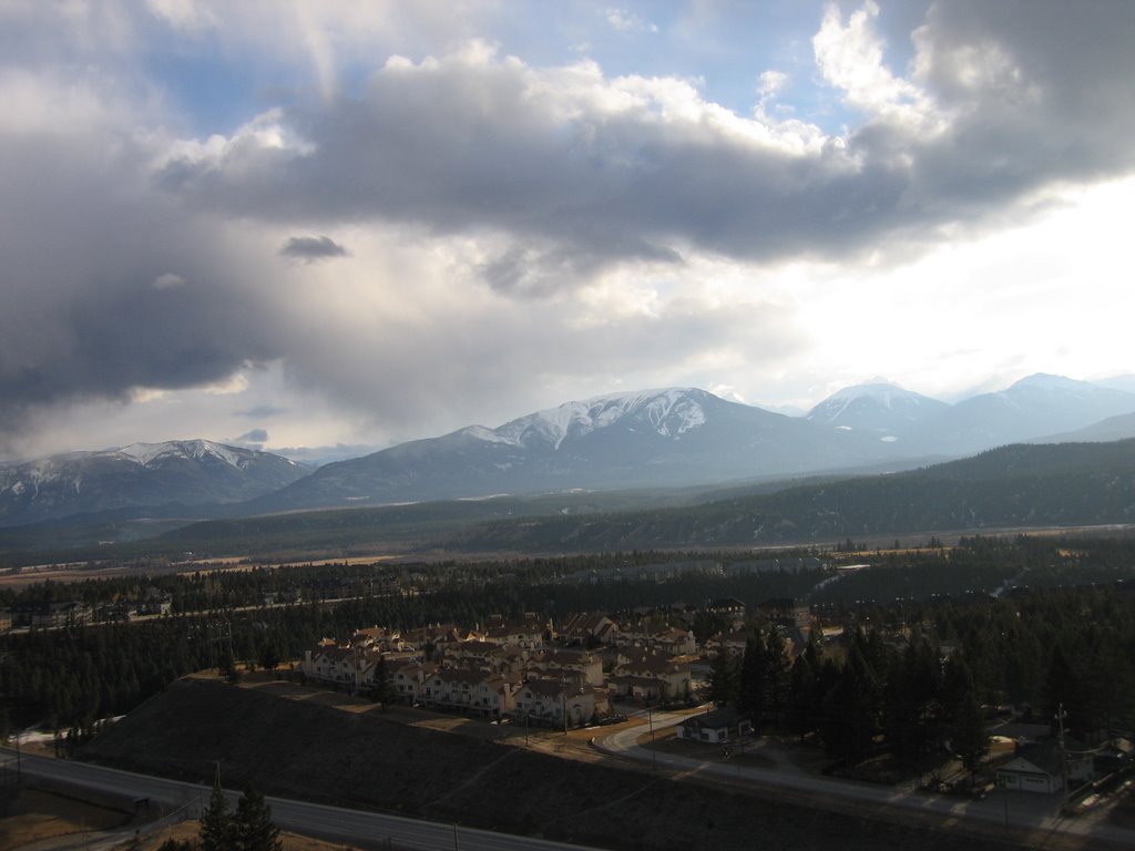 Brilliant Sun And Mountain Glory Above Radium BC by David Cure-Hryciuk