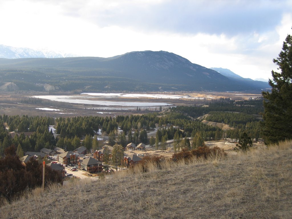 The Wetlands Of The Columbia River Far Below As Seen From The Benchlands Above Radium BC by David Cure-Hryciuk