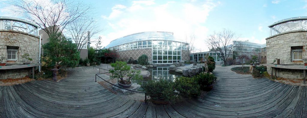 Franklin Park Bonsai Terrace Panorama - Columbus, OH by packard33