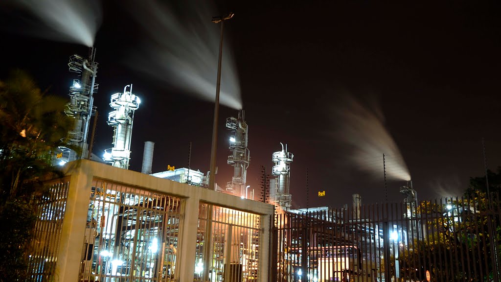 Town Gas Plant in Night Time by CCQ