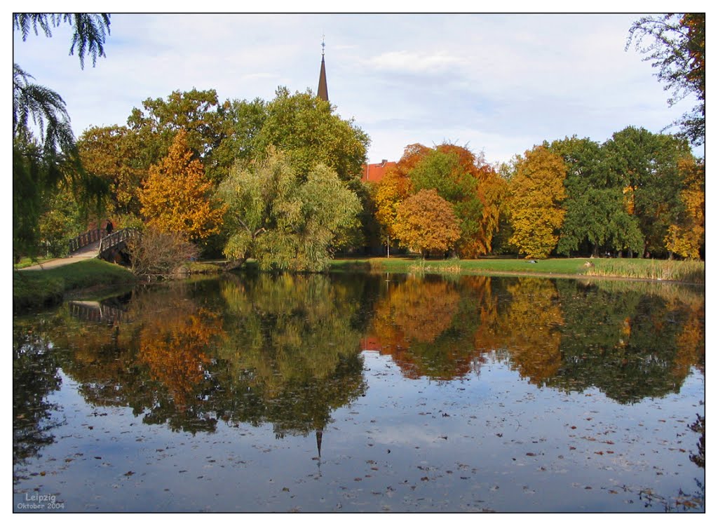 Herbstliche Spiegelung - Oktober 2004 by Leipziger