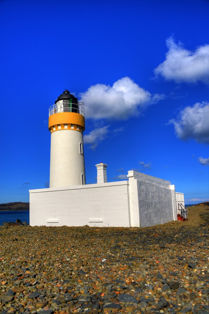 CAIRNRYAN LIGHTHOUSE, LOCH RYAN, CAIRN POINT, CAIRNRYAN, WIGTOWNSHIRE, SCOTLAND. by ZACERIN