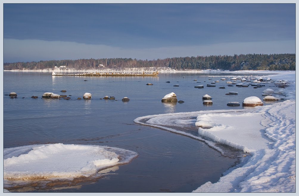 Seaside in the winter by Anna Grigorjeva