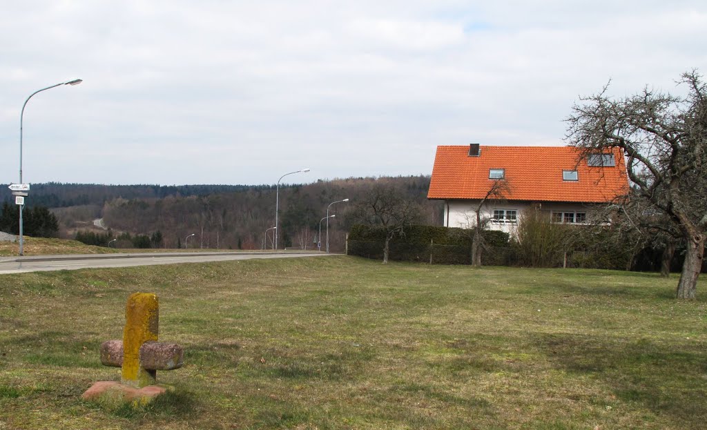 Steinkreuz mit Schwert - eines der Walldürner "Rebellionskreuze" (15./16. Jhd.) by lebola