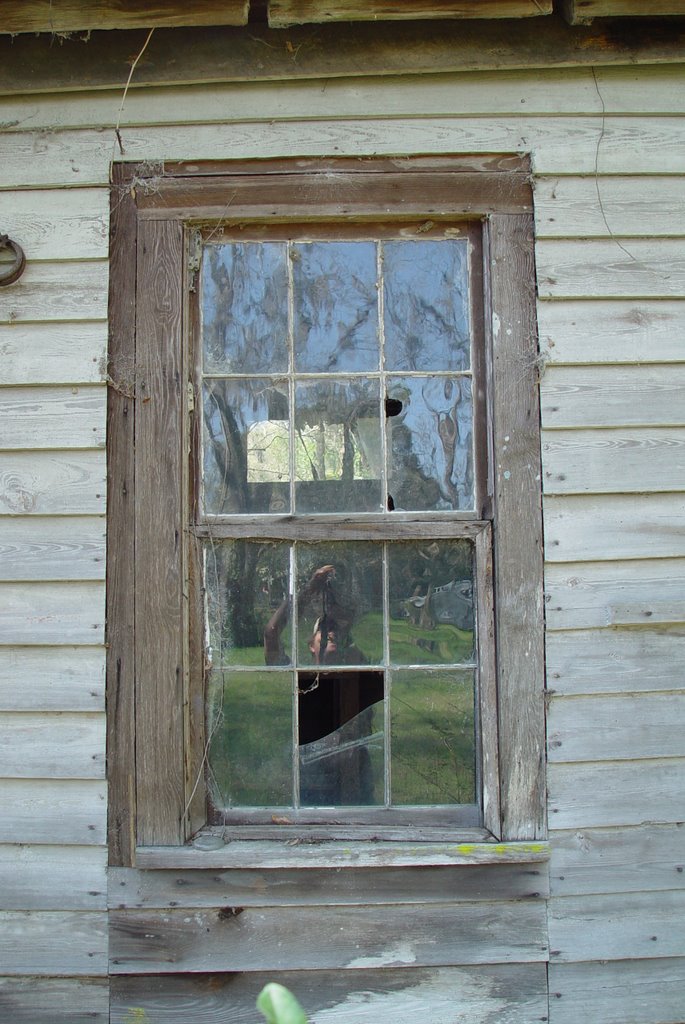 Wavy glass, abandoned weathered cracker house, Lloyd, Fla (3-16-2008) by Ken Badgley